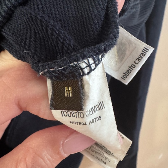Men’s Roberto Cavalli Navy Blue Sweatshirt - Picture 3 of 4